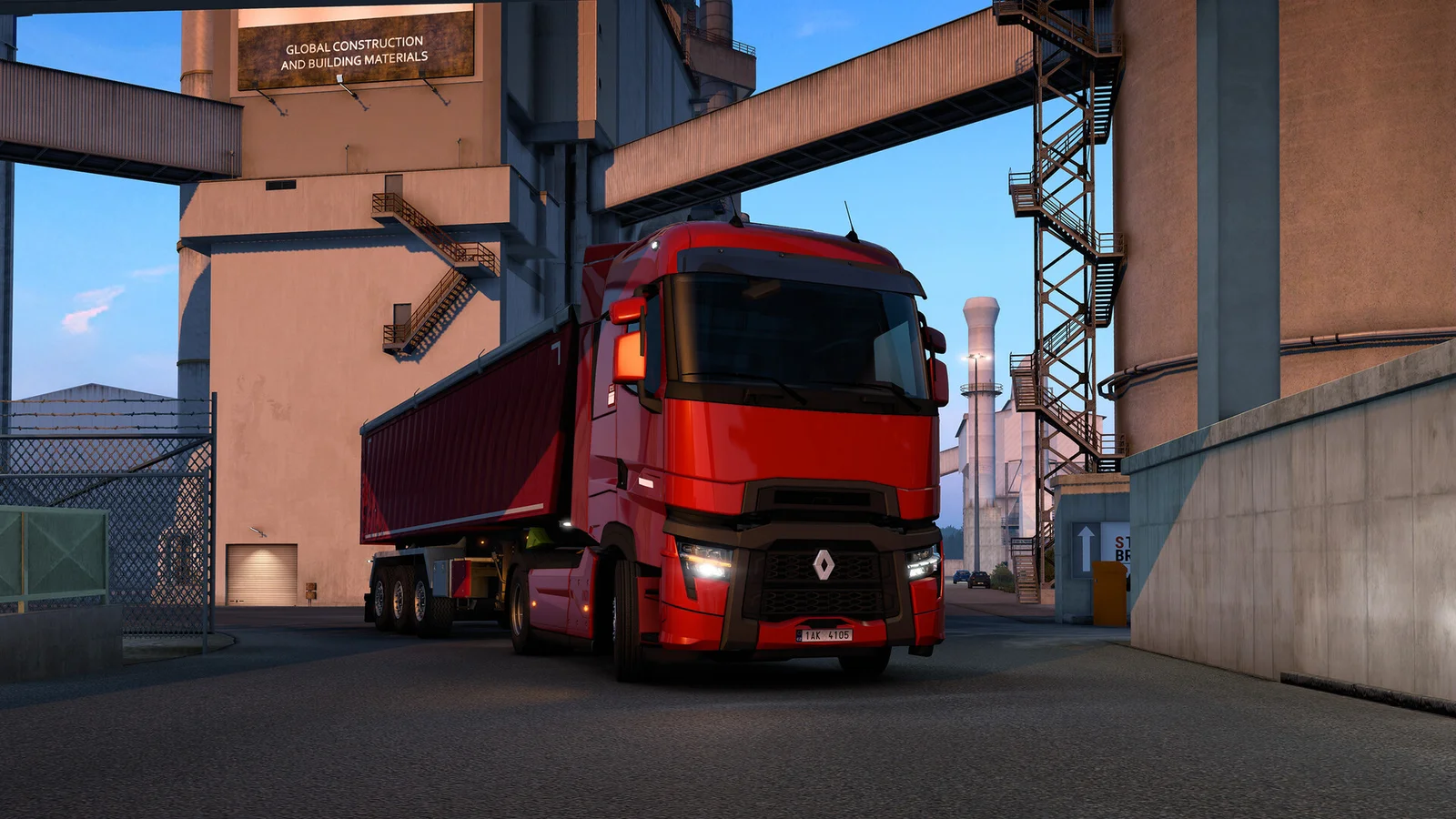Euro Truck Simulator 2 truck in its game world