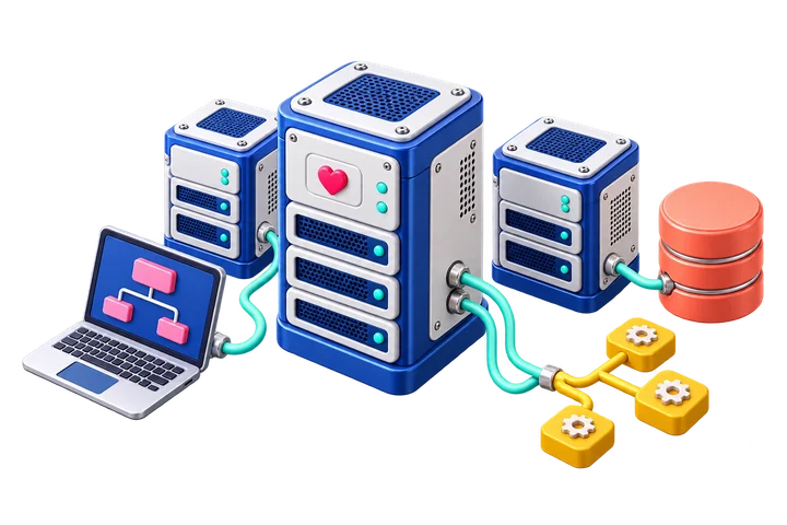 Application server workshop with connected software and storage
