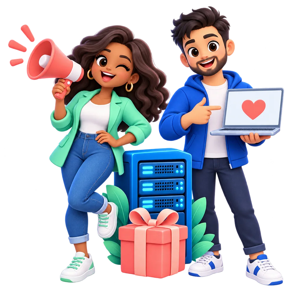 Two collaborators sharing their hosting recommendations